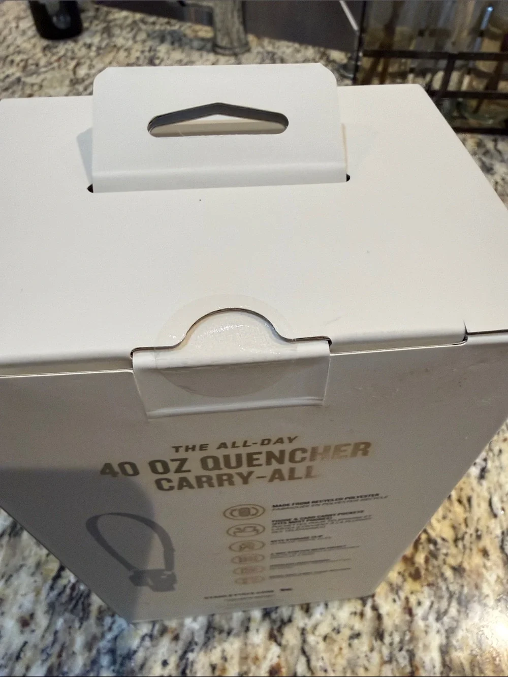 Stanley Orange/Plum 40 oz Quencher Carry-All Crossbody Cup & Phone Case in box